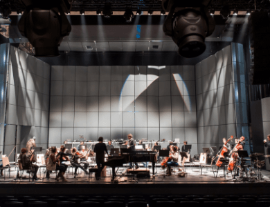 Large scenic door – fire-rated acoustic door